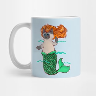 Mermaid Cat Mer Cat Catfish Mug